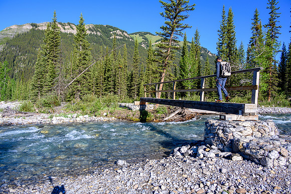 Our first and only bridge of the day - across Stony Creek.