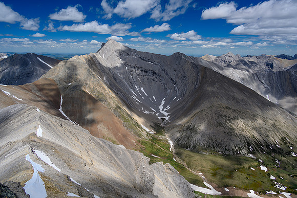 Mount Oliver sits over the lovely headwater meadow for the Ghost River.