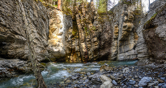 Hiking up Haunted Creek.