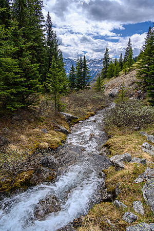 The approach creek.