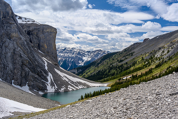 Hiking towards the lovely Solstice Lake.