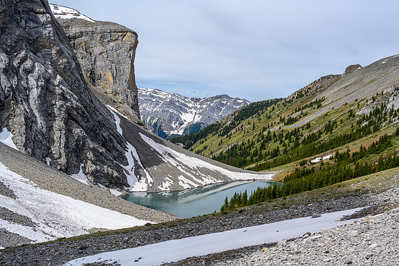 Views back over Solstice Lake.