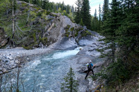 Hiking up Stony Creek on its south side.
