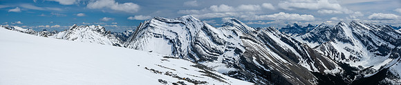 Devils Head at distant left with Revenant, Aylmer, Peechee, Girouard, Inglismaldie and Spectral (R).