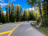 Starting along the Lake Minnewanka drive towards the Cascade fire road.