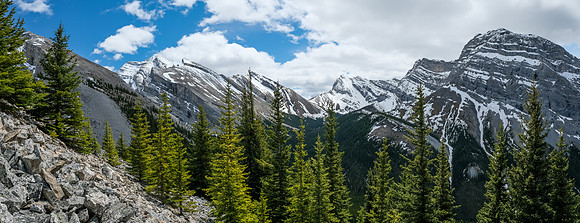 Views south to Revenant (L) and Spectral (C).