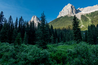 Views back to Mount Louis and Fifi.
