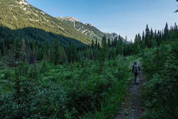 Hiking the Forty Mile Creek trail.