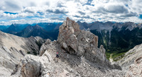 One of my favorite views from the ascent - nearing the main south ridge now (visible at left) but still not quite there.