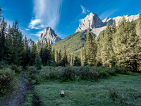 Gorgeous views of Louis (L) and Fifi (R) from our turnaround point where we realized we were now off route.