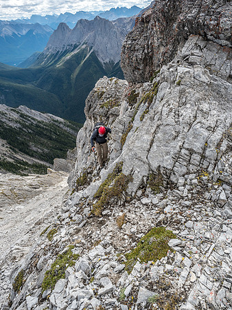 Yet another near-miss escape along the SW ridge.