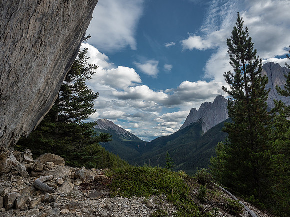 Cool scenery around the big boulder - it's really big.