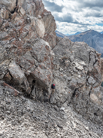 We find yet another escape off the SW ridge via moderate scrambling.