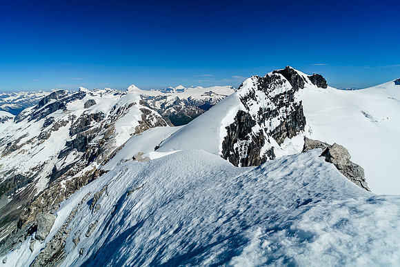 Incredible views along Christian's north ridge from the summit.