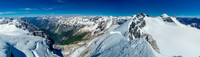 A wider view with Lyell Creek on the far left and Walter, Ernest, Edward and Rudolph all visible at right of center.