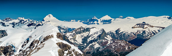Pawn Peak, Mount King Edward and of course Mount Columbia, South and North Twin, Alberta, Stutfield and Snow Dome dominate the background