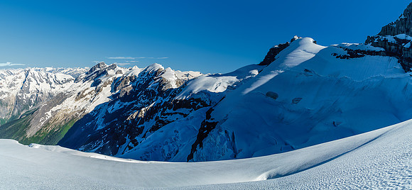 More of what we'd have to deal with before accessing the west face of Walter Peak.