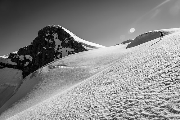 Continuing on up to the south shoulder of Christian Peak.