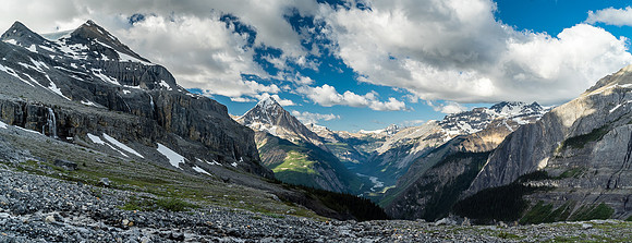 Looking back down Icefall Brook with Mons Peak the left.