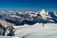 Mount Forbes with Outram at left and Hector visible at center distance.