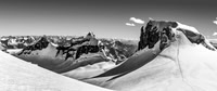 Looking back over our tracks up Ernest Peak at right with Christian and Walter at center.