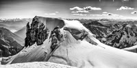 Ernest Peak looks incredible from Edward - note our tracks up the east ridge.
