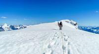 Note the slushy snow as we traverse at over 11,000 feet.