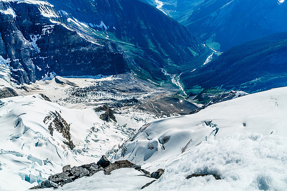 Looking a bit further west down into the Lyell Creek drainage. This is an alternate approach to Mount Alexandra and sounds like pretty hellish traveling.