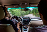 The Bush River FSR is usually in just as good shape as the Spray Lakes road ever is.