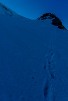 Looking back at our descent route from Rudolph Peak.