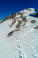 It's not a difficult climb or anything to the summit of Rudolph, but the day was getting long for us after approaching the Lyell Hut