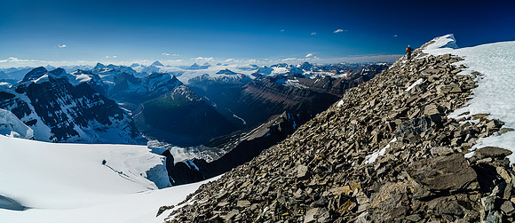 On the summit ridge of Rudolph Peak - our third 11,000er of the day!