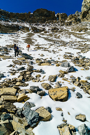 An unexpectedly rough slog up to the shoulder - and where the heck does the route go anyway?!