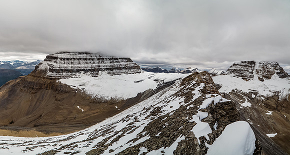 Too bad Mount Alberta is covered in cloud, but hopefully we can see all her glory tomorrow from Woolley - a better vantage point anyway.