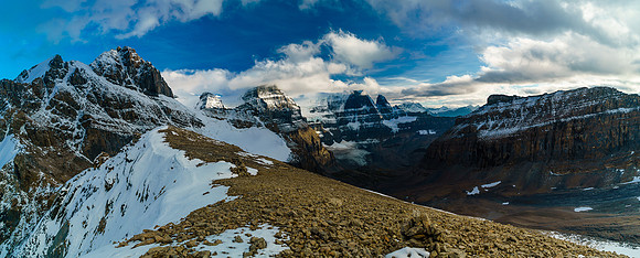 An incredible early evening view south and west from Woolley Shoulder, including Little Alberta.