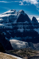 Twin's Tower and North Twin rise thousands of feet from the deep valley beneath them, known as the "Black Hole".
