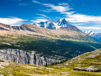 Gorgeous views back to the north face of Mount Bryce.