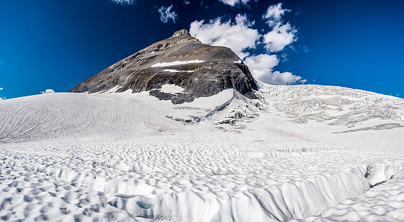 Exiting the glacier.