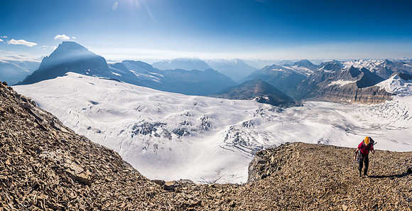 Views are stunning off the ridge.