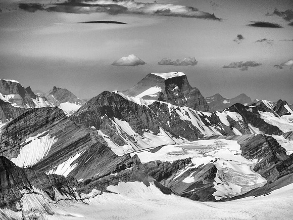 Bras Croche is a very distinctive summit around 10,800 feet high.
