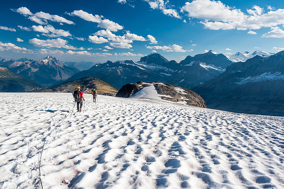 Exiting the glacier.