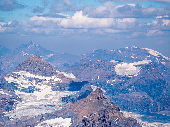 Mount Fryatt, Dias, Sundial, Quincy and Catacombs (L to R).