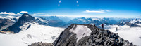 The summit ridge of Mount King Edward.