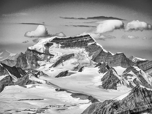 Mount Clemenceau is one of four peaks in the Canadian Rockies over 12,000 feet high.