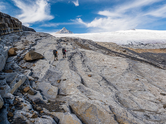 The rock garden before the glacier.