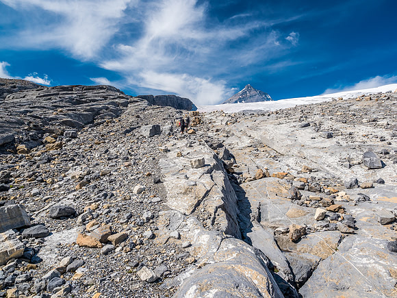The rock garden before the glacier.