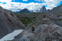 Descending towards South Burstall Pass.