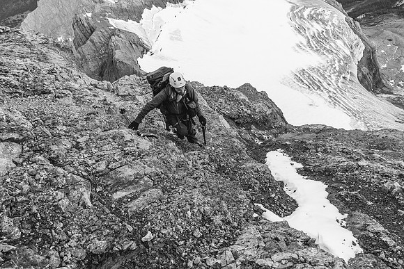 It isn't exactly solid granite but there are a lot of micro holds and grippy ledges if you know what to look for and take your time looking for it.