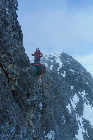 Severe exposure near the summit ridge.