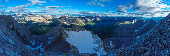 The lovely morning views to the west and north kept us entertained whenever we needed a break.